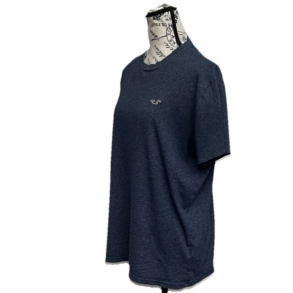 HOLLISTER Mens Collection Blue Tee Beach Coastal Preppy Goth Grunge Coastal L - Picture 2 of 10